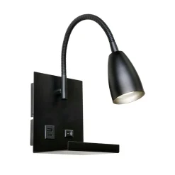Ajax vegglampe m/usb sort