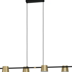 Altamira 4-lys pendel sort/messing