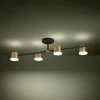 Altamira 4-lys taklampe sort/messing