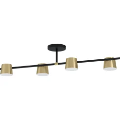 Altamira 4-lys taklampe sort/messing