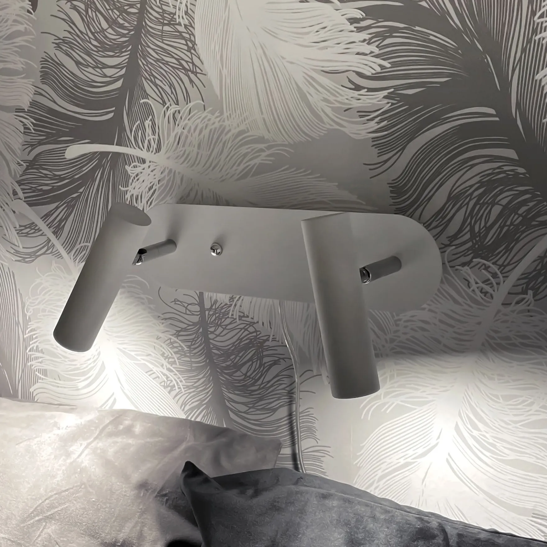 Artic LED 2-lys veggspot hvit m/dim