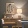 Athena bordlampe naturhvit m/skjerm
