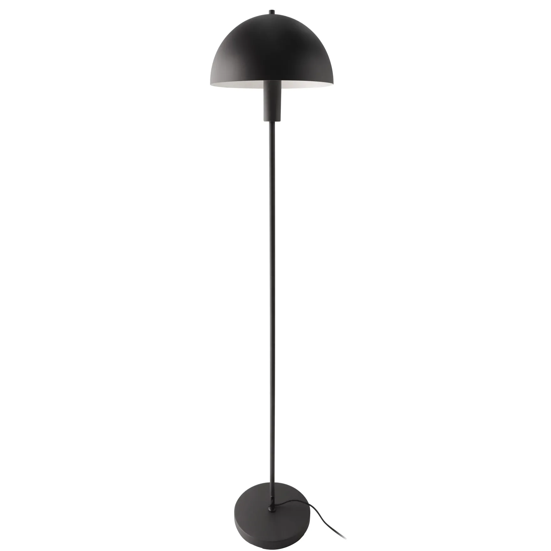 Atlas gulvlampe E27 sort