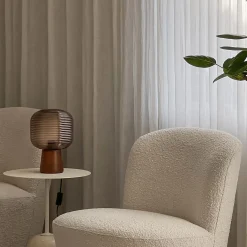 Aura bordlampe brunbeis/brun