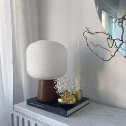 Aura bordlampe brunbeis/opal