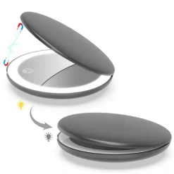 Beauty Hand LED sminkespeil sort