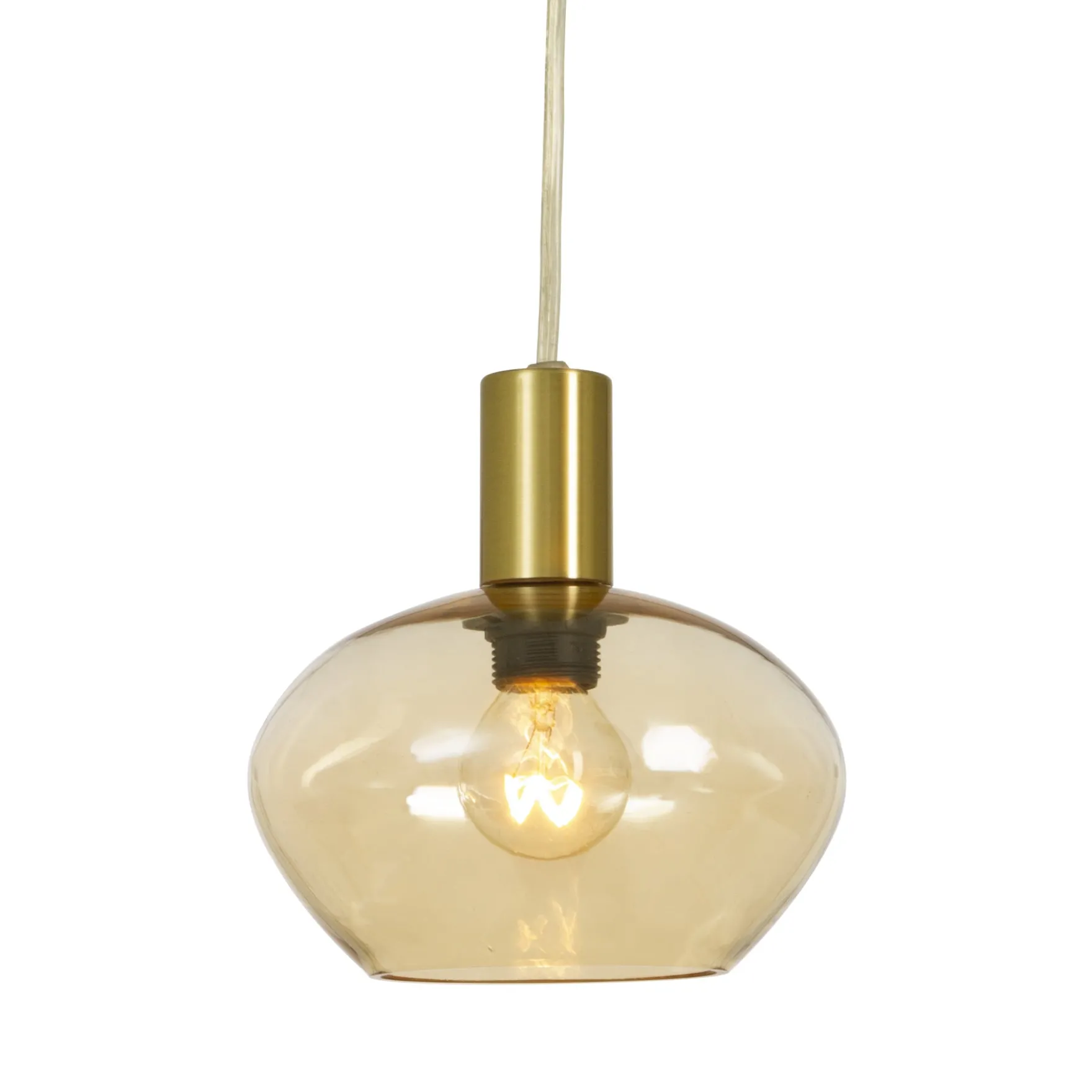 Bell vinduspendel messing/amber