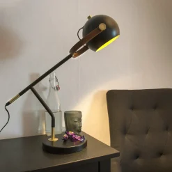 Bow bordlampe lese sort/brun