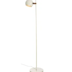 Bow gulvlampe hvit/brun
