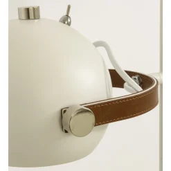 Bow gulvlampe hvit/brun