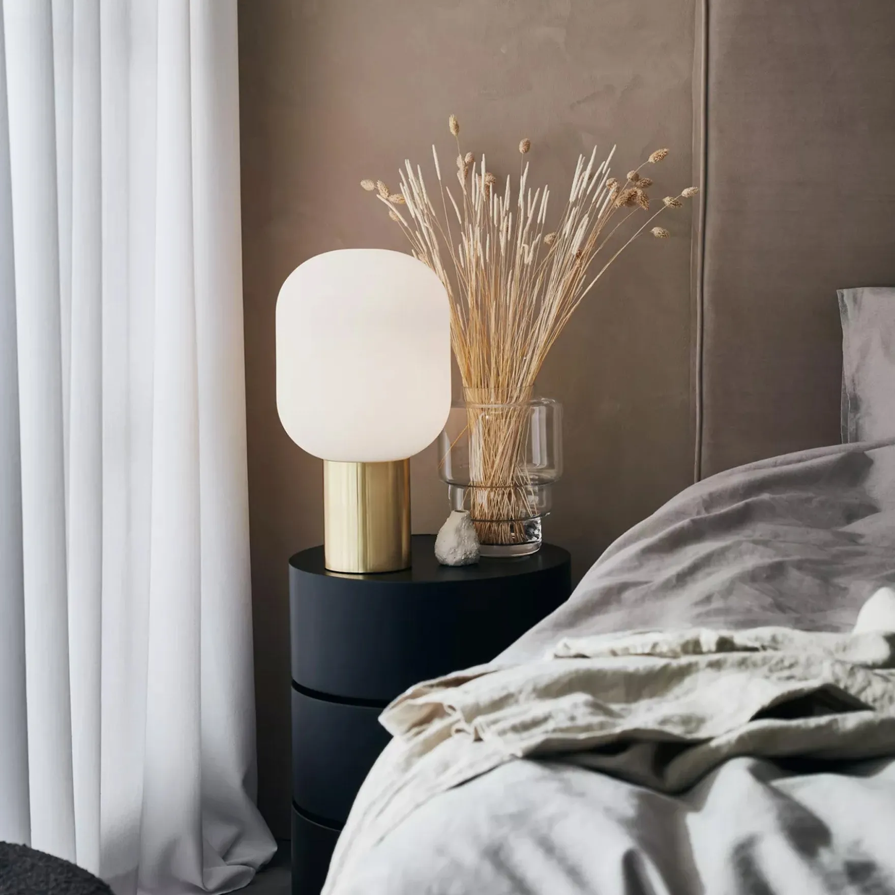 Brooklyn bordlampe messing/opal