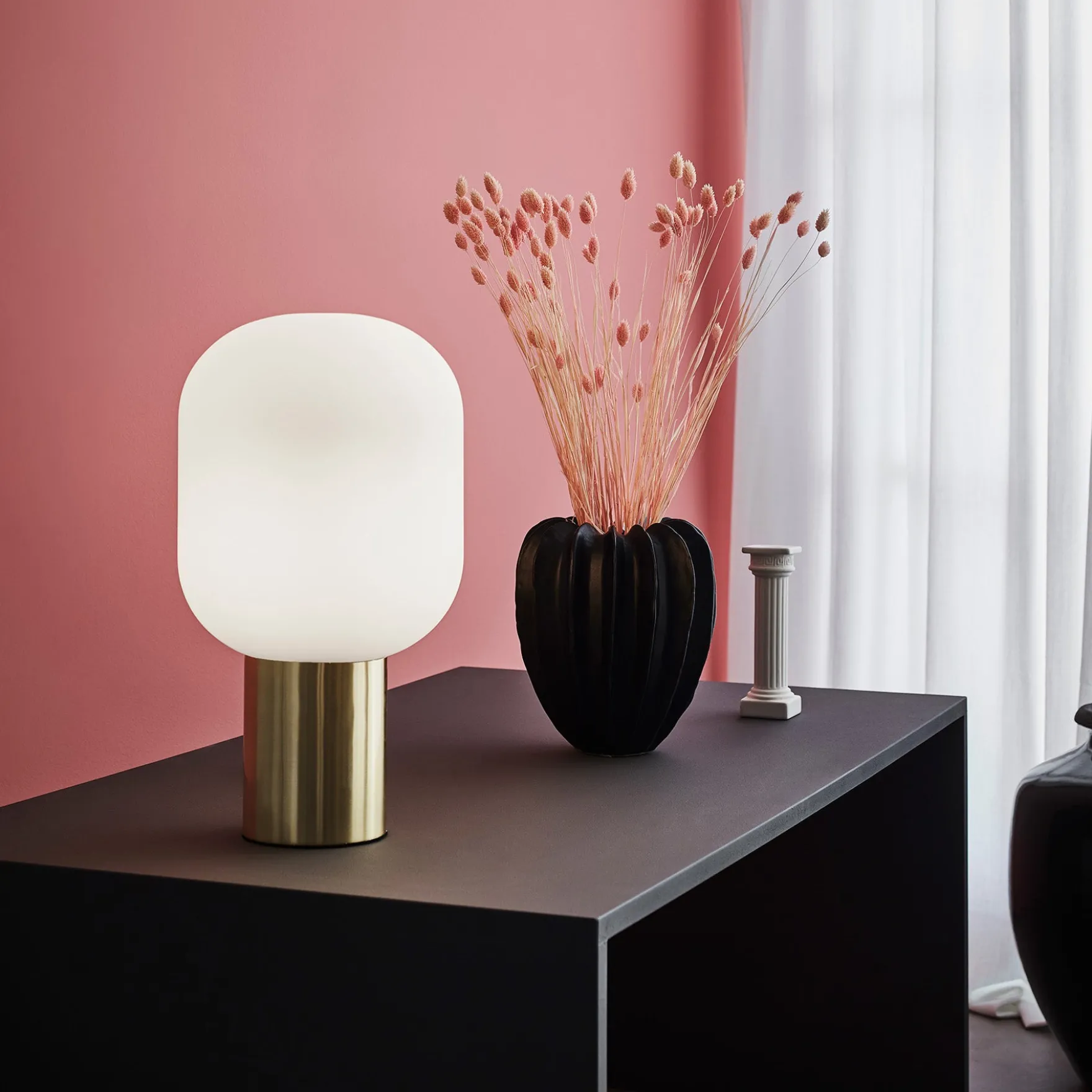 Brooklyn bordlampe messing/opal