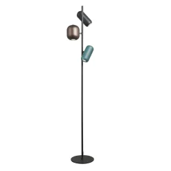 Bull gulvlampe 3-lys GU10 brun/sort/grønn