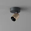 Calvi K1 tak/veggspot 8W sort/brun
