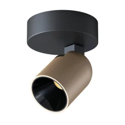 Calvi K1 tak/veggspot 8W sort/brun