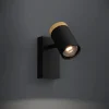 Cartagena vegglampe sort/natur