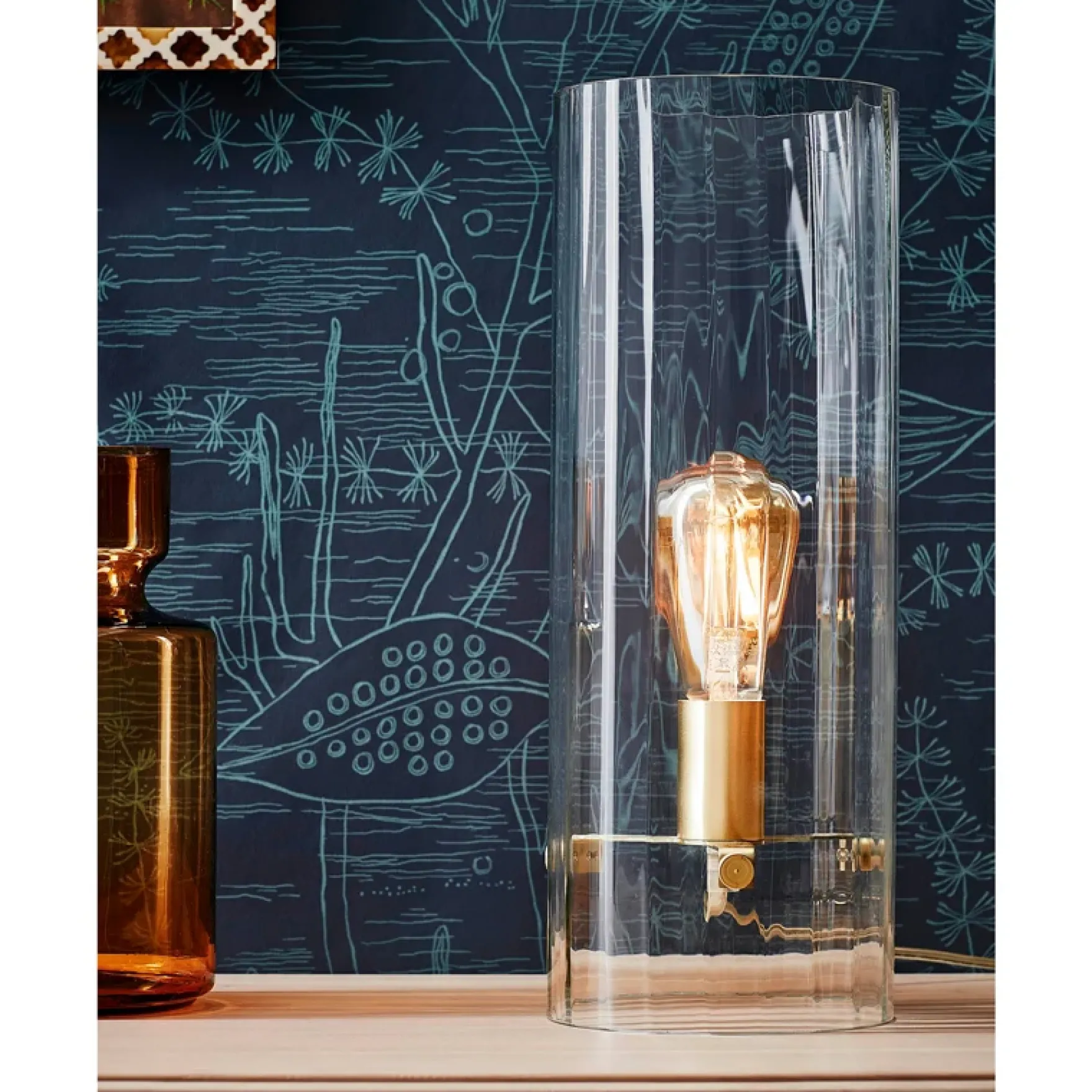 Classy bordlampe messing
