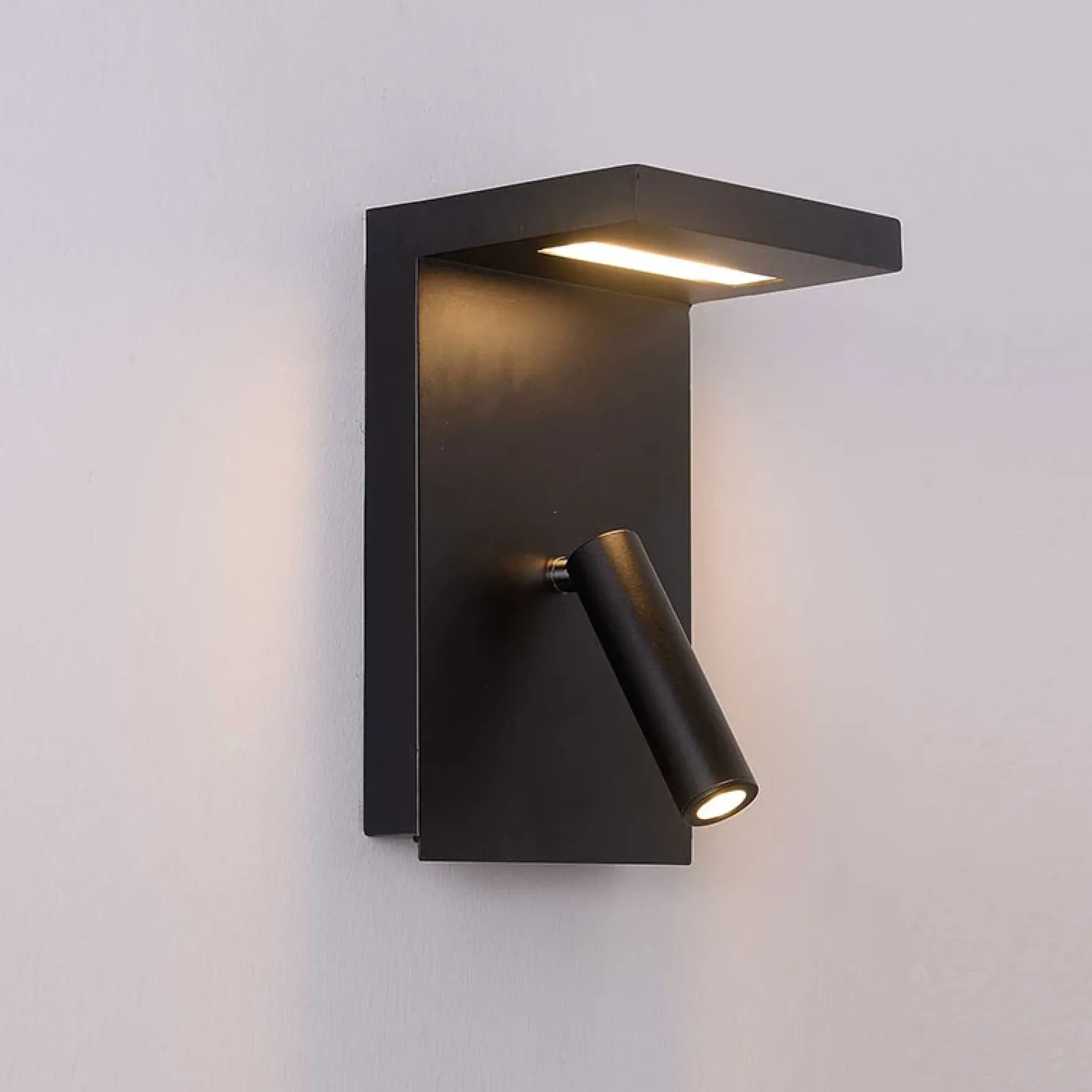 Daisy LED vegglampe sort
