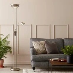 Detroit gulvlampe uplight stål
