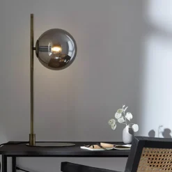 Dione bordlampe antikk/sotet