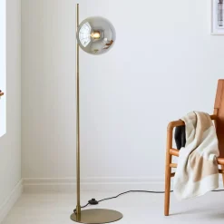 Dione gulvlampe antikk/sotet
