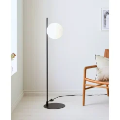 Dione gulvlampe sort/hvit