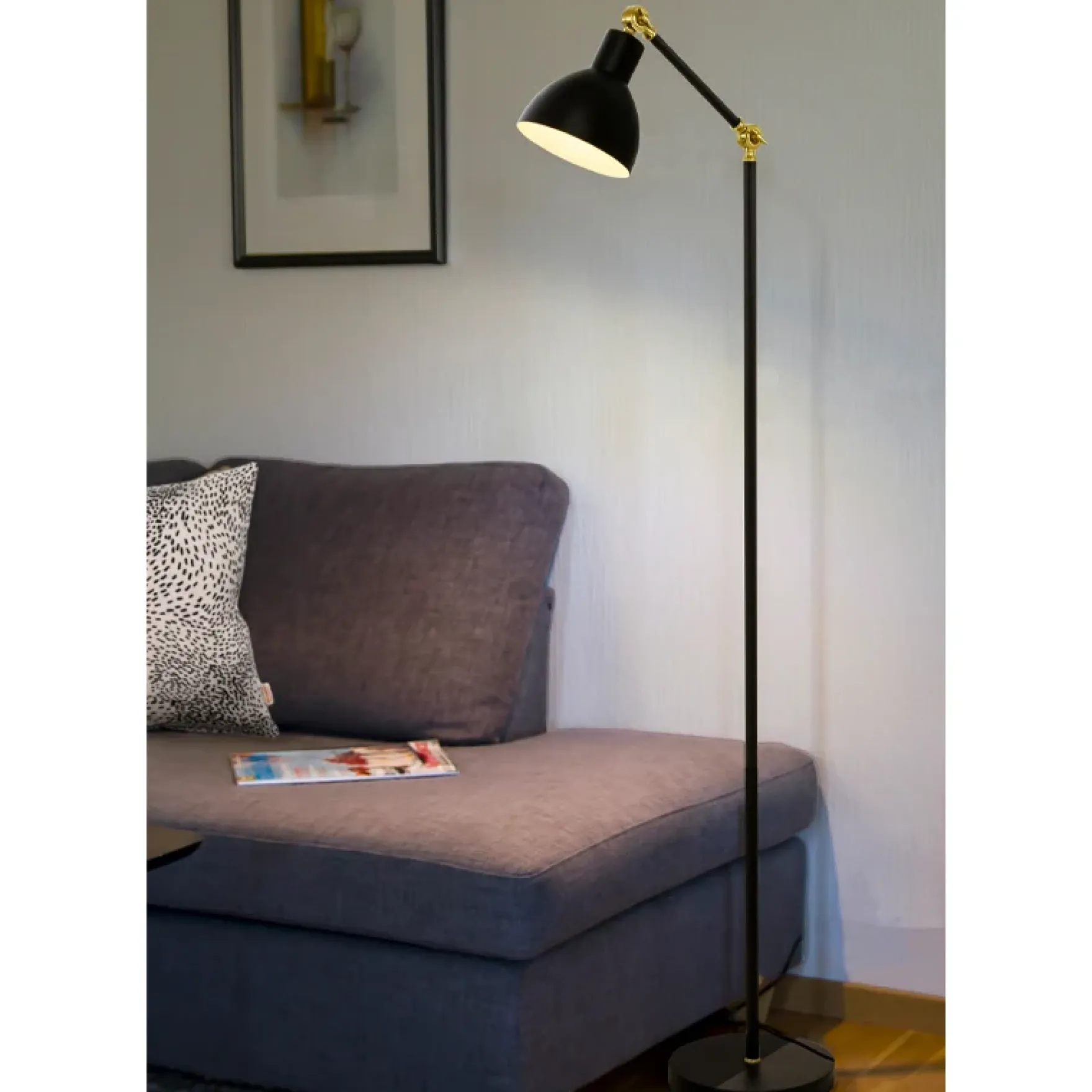 Dublin gulvlampe sort