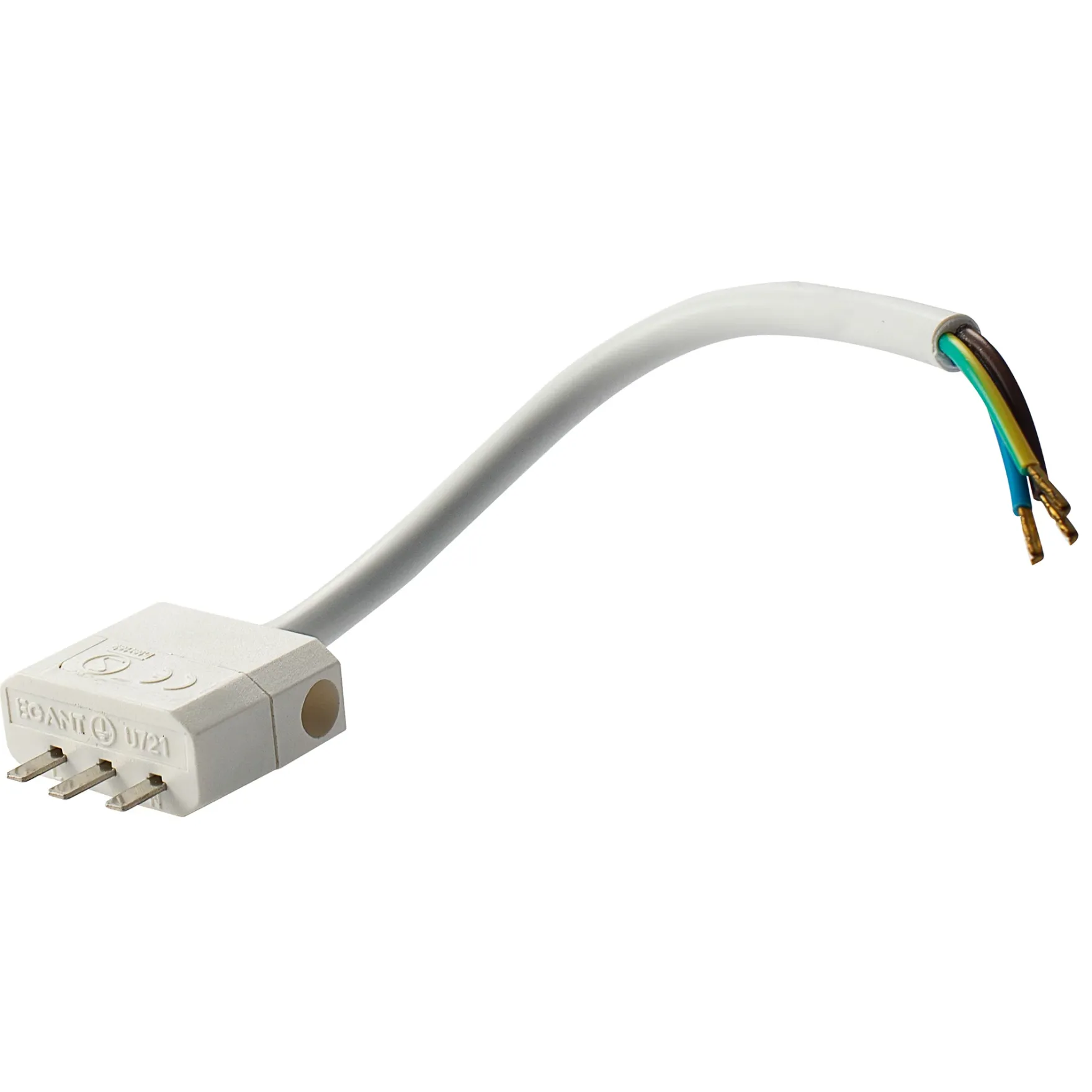 EGANT DCL plugg m/15cm ledning hvit