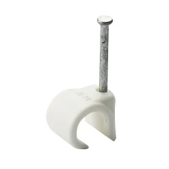 EGANT kabelklips 8-12mm hvit 25pk