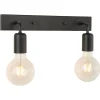 Eliott 2-lys vegglampe IP21 sort