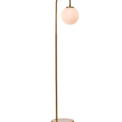 Elisa gulvlampe messing/opal