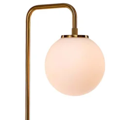 Elisa gulvlampe messing/opal