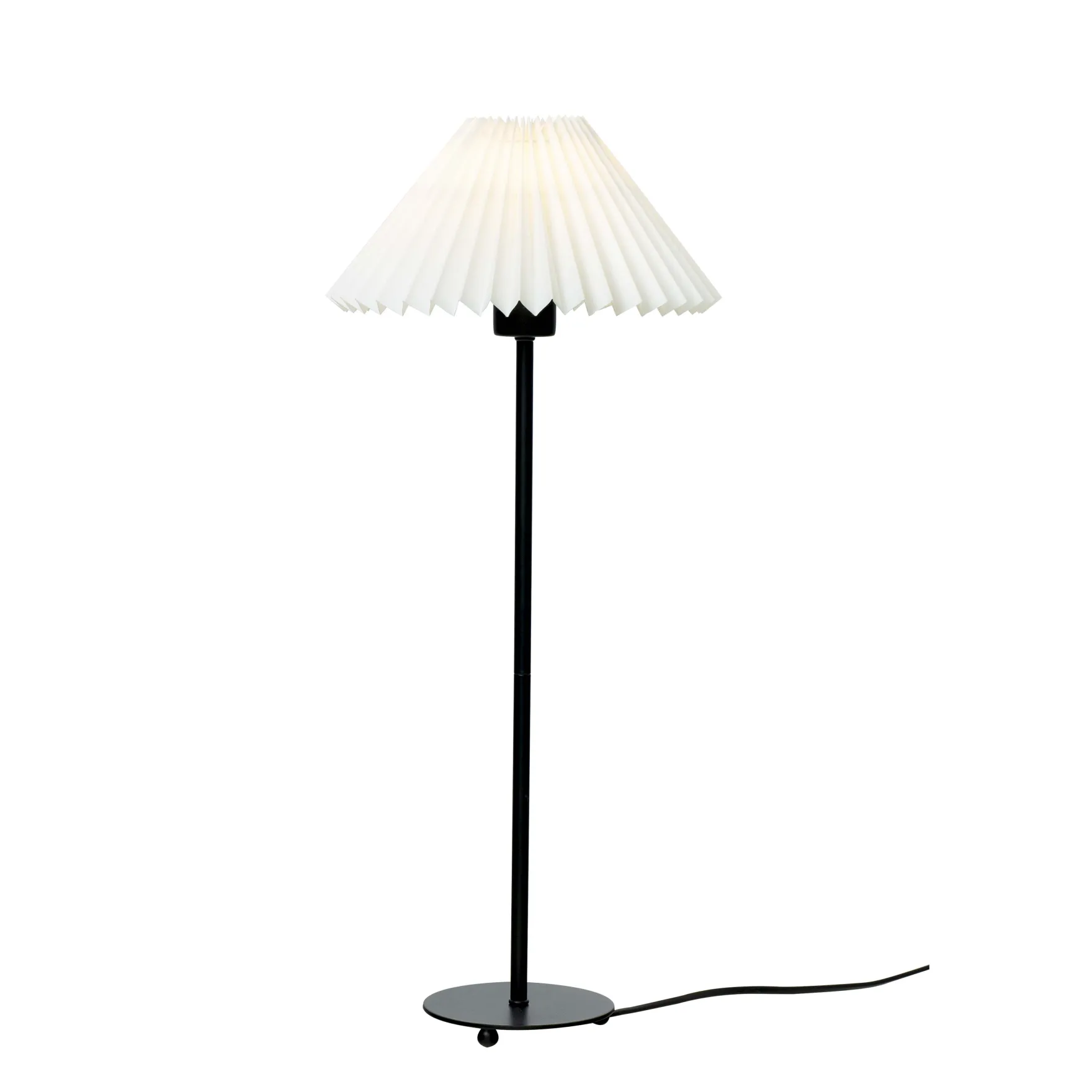 Ester bordlampe sort/hvit m/skjerm