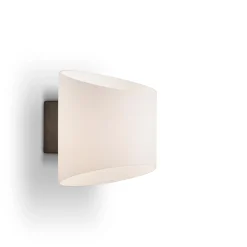 Evoke oval vegglampe antrasitt/opal IP44