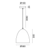 Fiola 300 takpendel 60W sort/gull