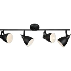 Fjällbacka 4-lys taklampe skinne sort