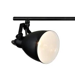 Fjällbacka 4-lys taklampe skinne sort
