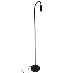 Flexi K1 LED gulvlampe sort m/dim