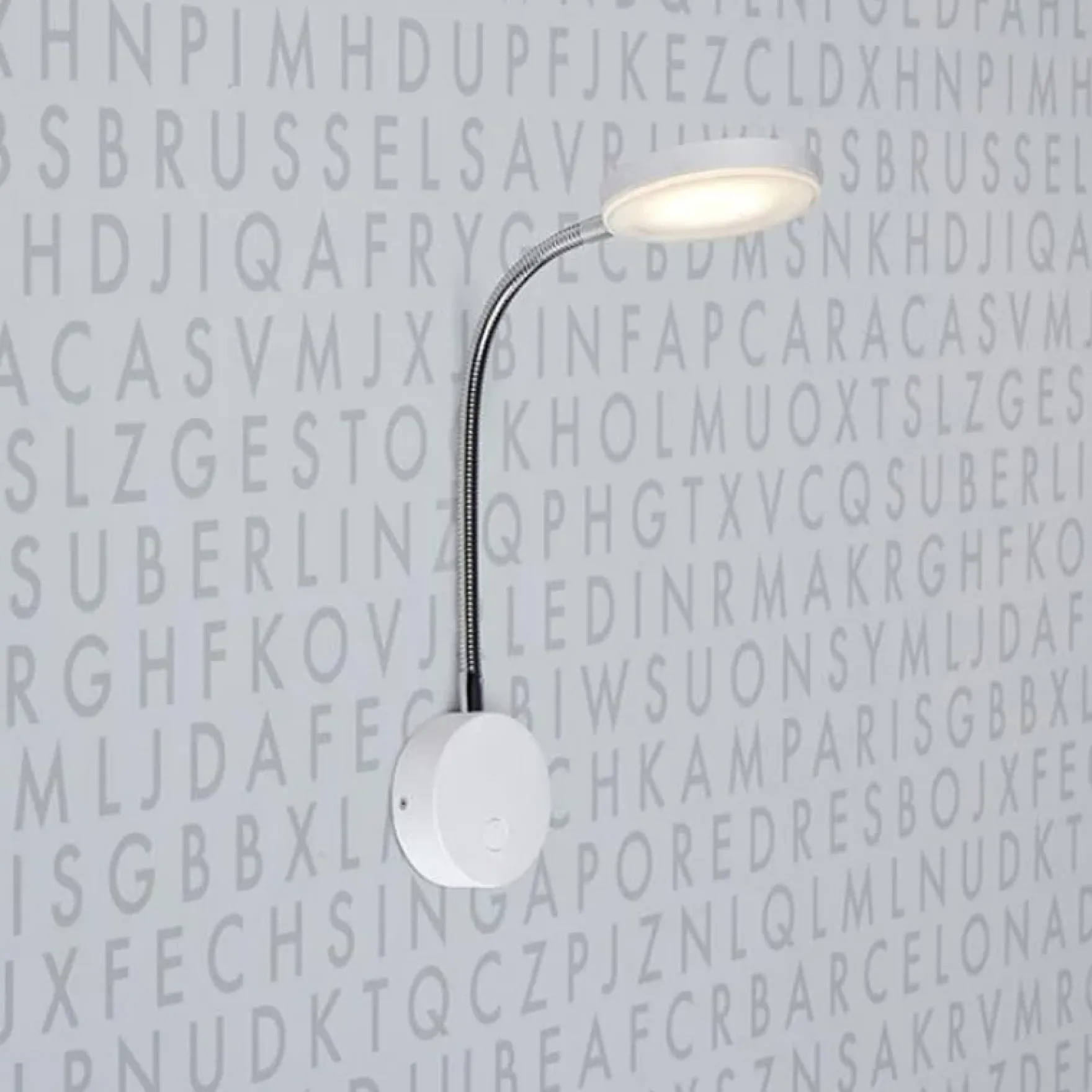 Flex LED veggspot hvit