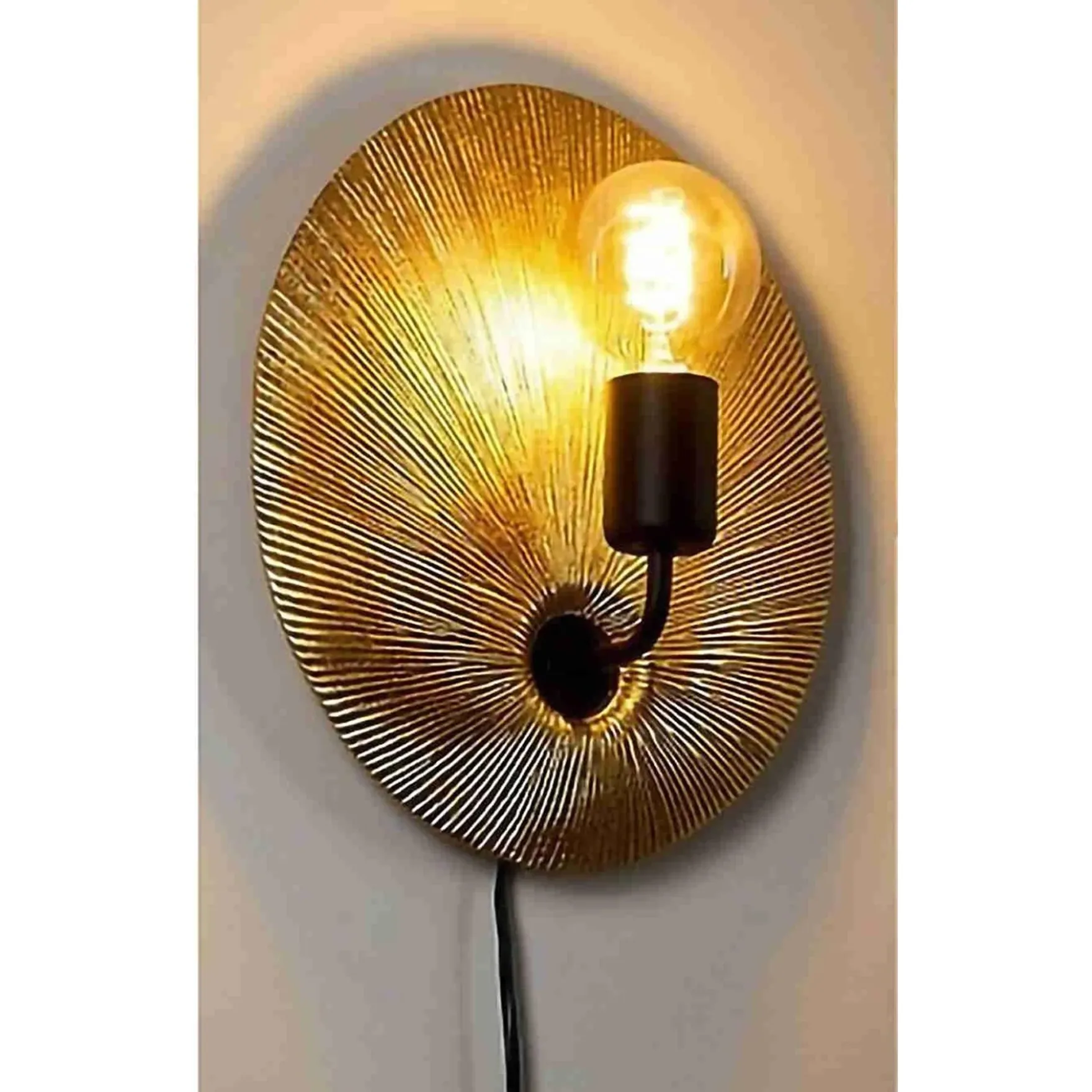 Gascueria vegglampe gull/sort