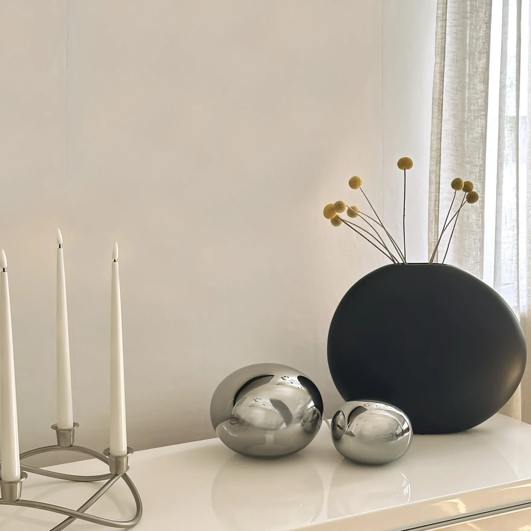 Globus bordlampe 13cm sotet