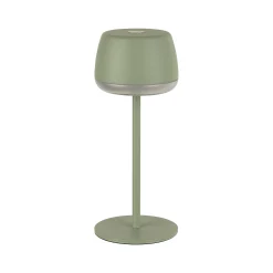 Gløtt bordlampe oppladbar matt grønn