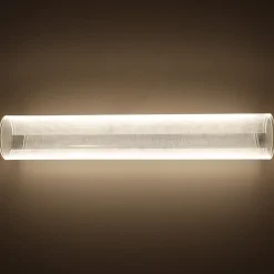 Grasiøs LED baderomslampe krom/klar
