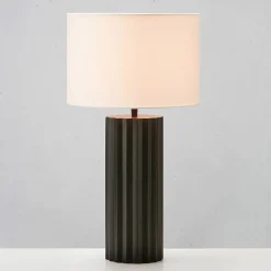 Hashira bordlampe sort/offwhite