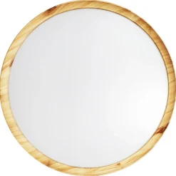 Hera LED plafond m/fjernkontroll treverk
