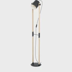 Hornwood gulvlampe sort/natur