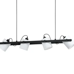Hornwood 4-lys pendel sort/hvit