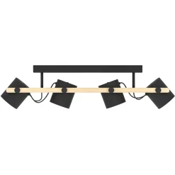 Hornwood 4-lys taklampe sort/natur