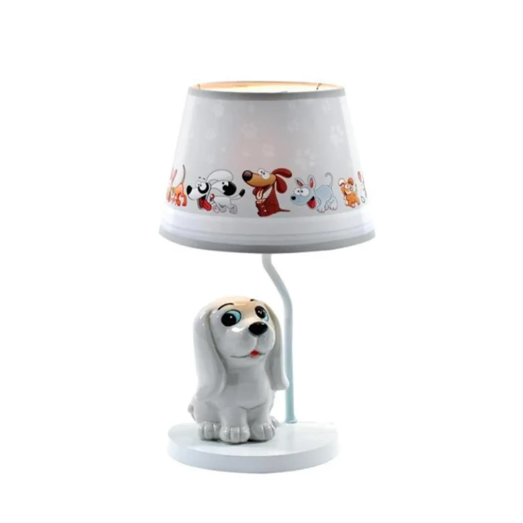Hund bordlampe multi