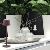 Iris mini bordlampe IP54 oppladbar rust